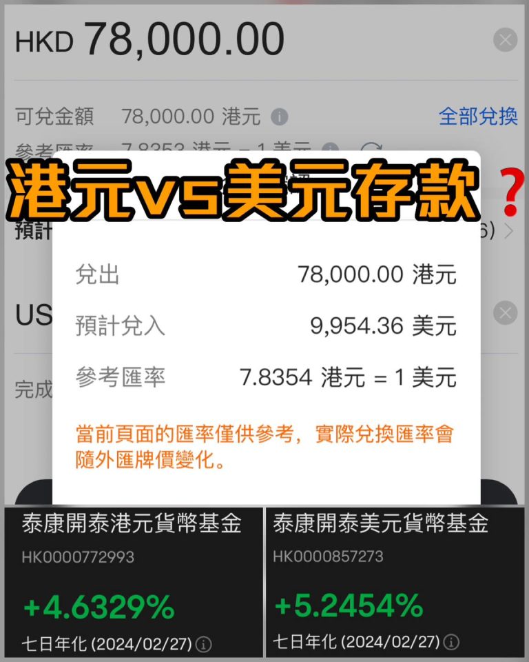 【美金定期風險?】息差3%做美元 …