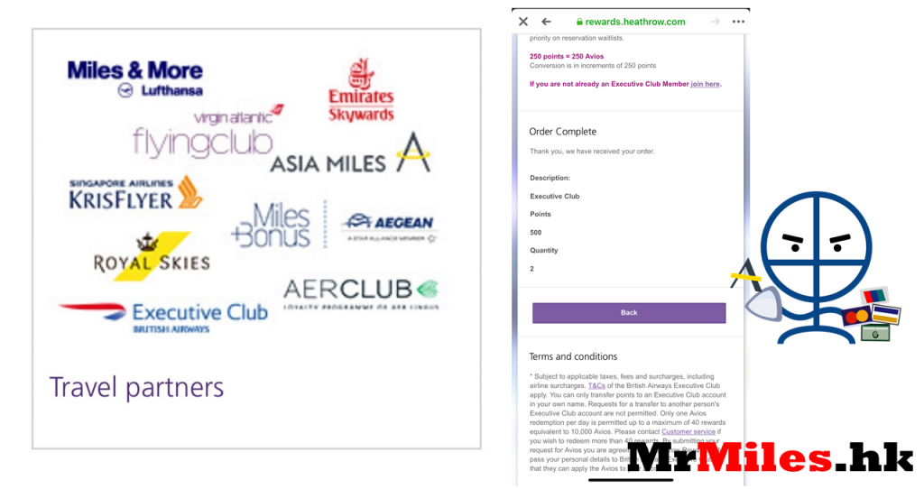 heathrow rewards asia miles avios