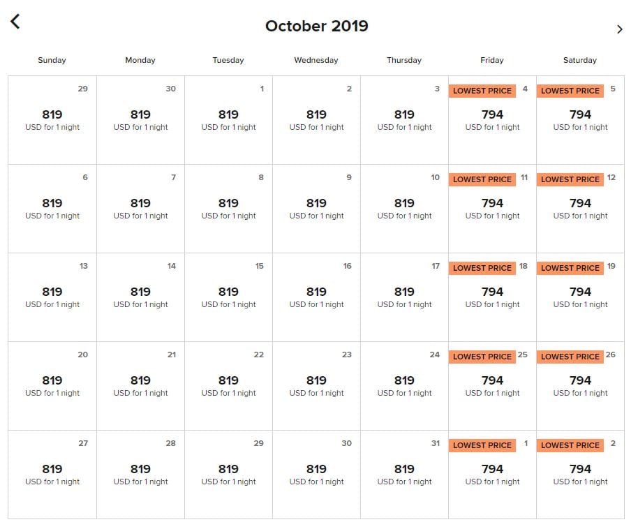 馬爾代夫JW Marriott Maldives Resort & Spa-10月房價