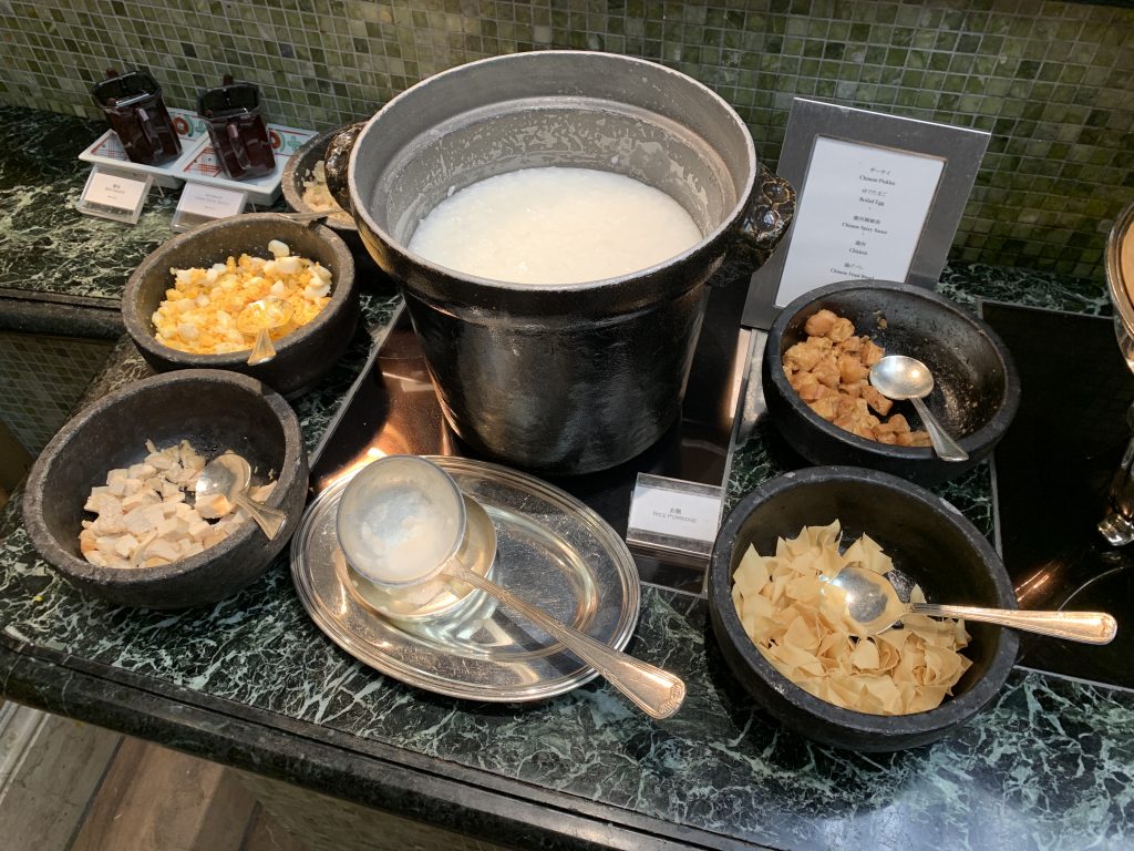 大阪麗思卡爾頓酒店Splendido餐廳-中式粥底及配菜