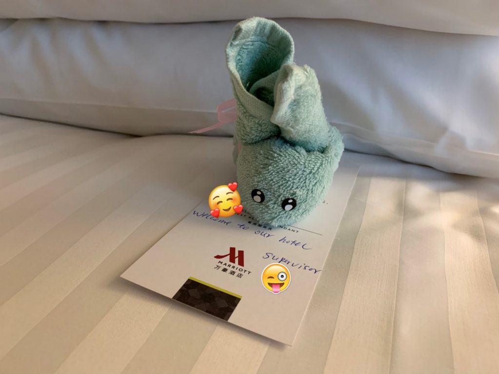香港天際萬豪酒店-迎賓毛巾