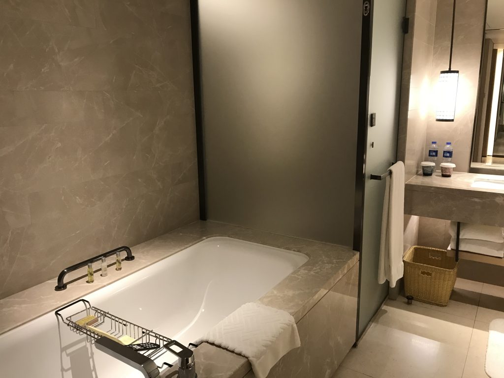 Hilton Shenzhen Shekou Nanhai-淋浴間隔離是浴缸