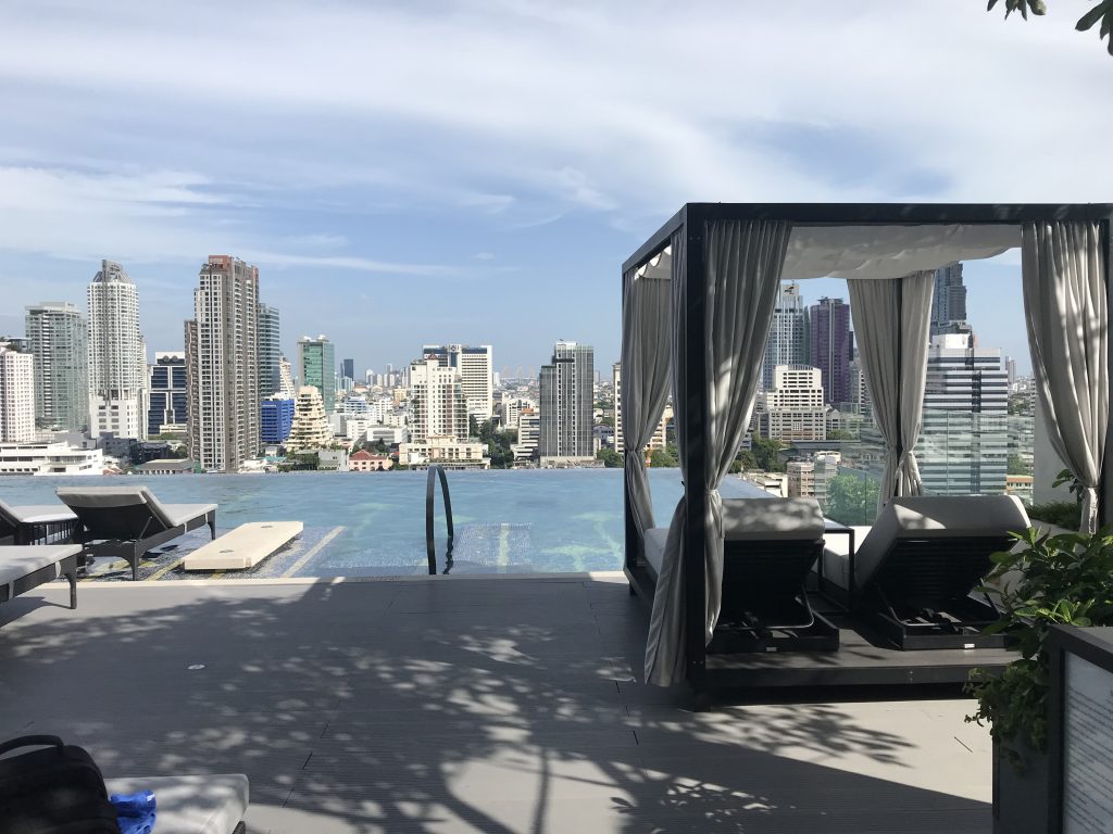 蘇拉翁塞曼谷萬豪酒店Bangkok Marriott Hotel The Surawongse設施 3 2025 Bangkok Marriott Hotel The Surawongse-位於酒店18樓的無邊際室外泳池