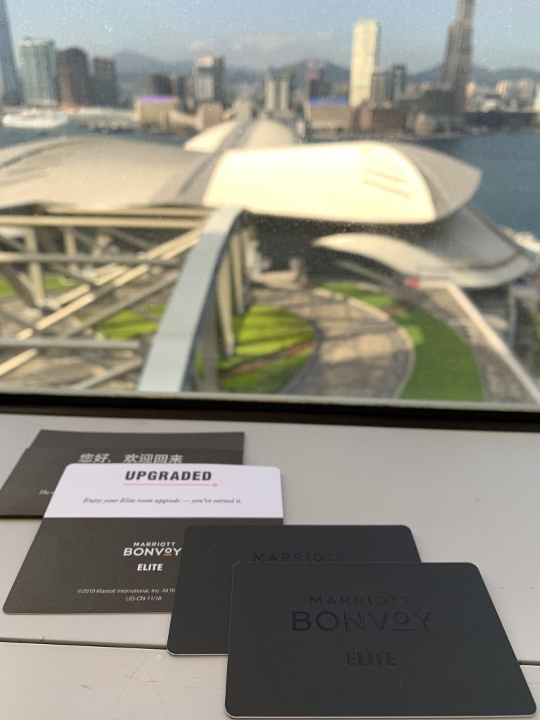 香港萬麗海景酒店-萬豪Elite member key card真係型到震