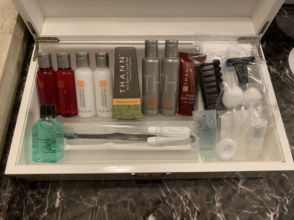 東京萬豪酒店Tokyo Marriott Hotel房間 15 2025 Tokyo Marriott Hotel-洒店使用Thann浴室用品