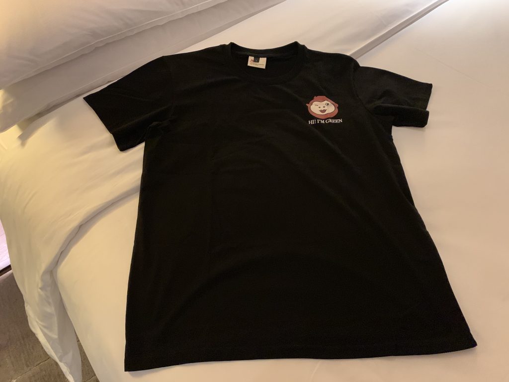 深圳中洲萬豪酒店-酒店官方Welcome Gift，黑色T-shirt正面