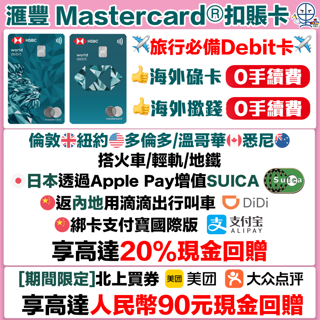 HSBC Mastercard debit 1 2025
