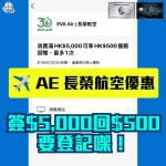 AE 長榮航空優惠-AE信用卡