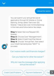 SCB annual fee waiver 2025
