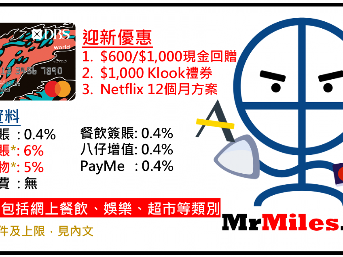 Dbs Live Fresh Mastercard 迎新送hk 1 000現金回贈 Klook禮遇 12個月netflix 網購回贈高達5 外幣簽賬回贈可達6 每年仲有10次flex Shopping 學生都申請得 里先生 Dbs Live Fresh Mastercard 迎新送hk 1 000現金回贈 Klook禮遇 12個月netflix 網購回贈高達5 外幣簽賬回贈可達6 每年仲有10次flex Shopping 學生都申請得 里先生