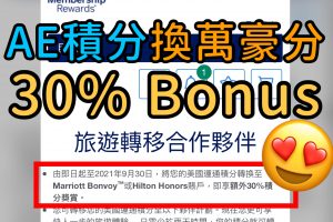 ae積分 萬豪積分 bonus