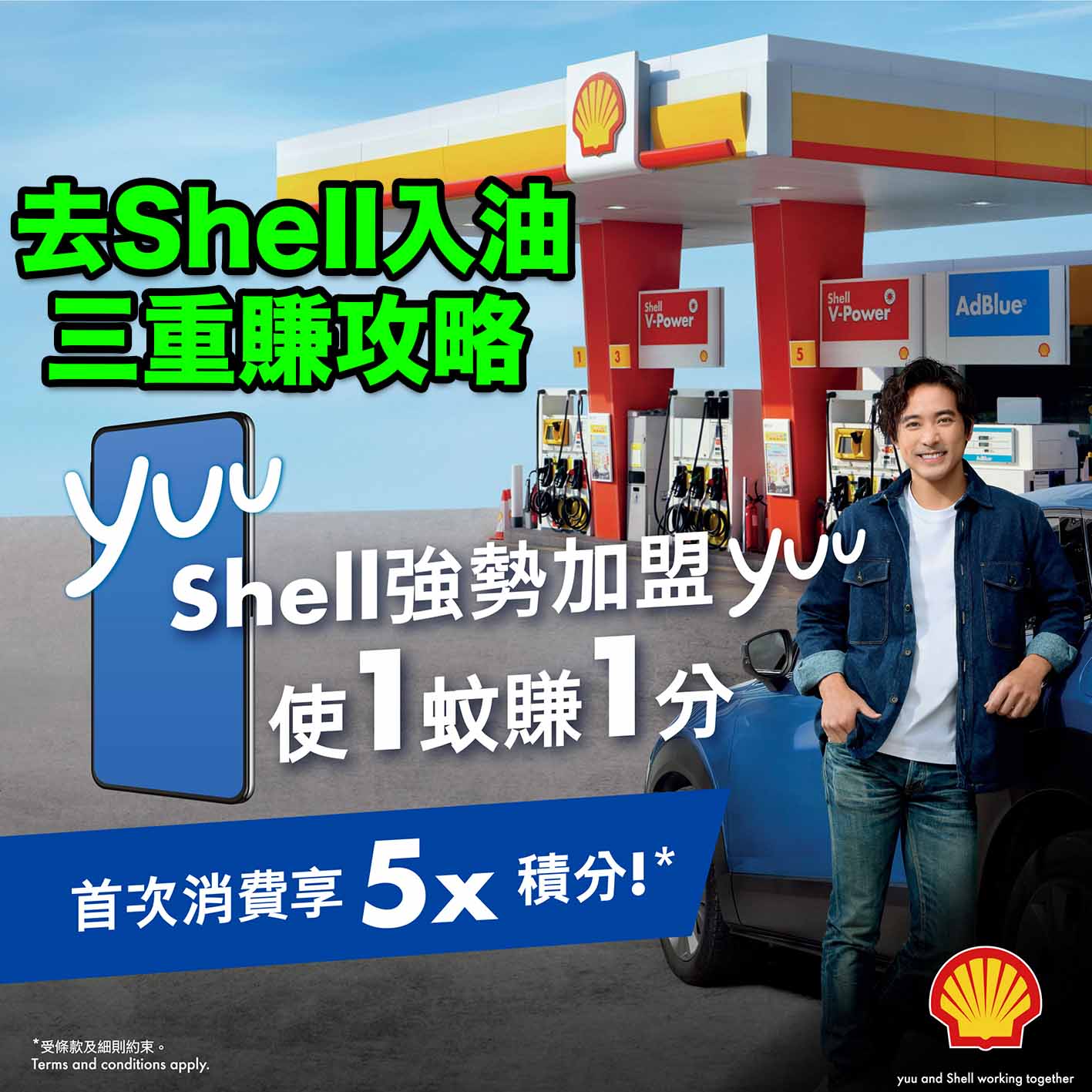 Shell油站-yuu積分-Shell Bonus-恒生enJoy卡-雙倍積分