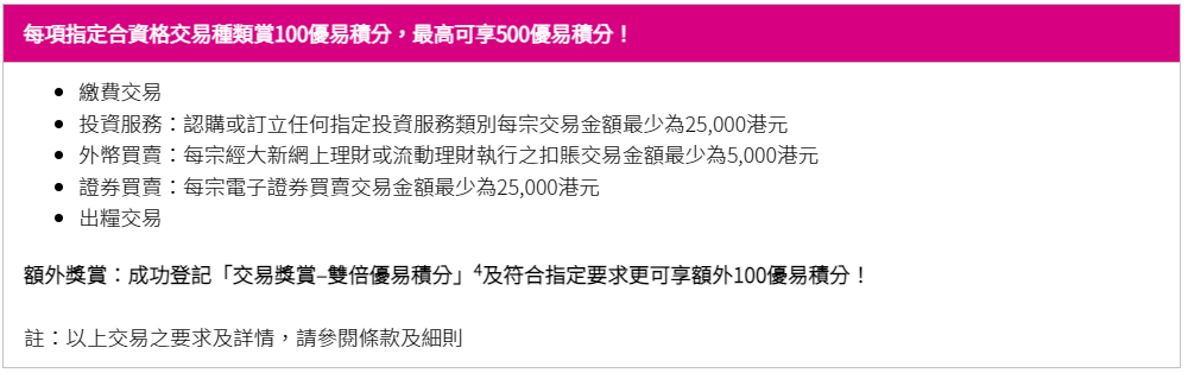 【大新優易理財開戶優惠】成功開立大新銀行YOU Banking優易綜合理財戶口+符合指定要求享現金獎賞