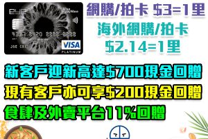 【建行(亞洲)eye信用卡】建行(亞洲)信用卡限時迎新！新/舊客戶迎新高達$700！海外網購/Paywave 低至$2.14=1里！