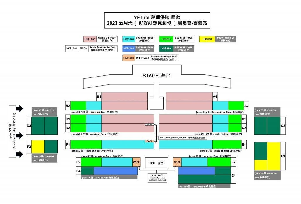 五月天演唱會2023｜4月中環海濱舉行《好好好想見到你》演唱會｜東亞信用卡優先發售！公開發售詳情/時間/門票價格/座位表