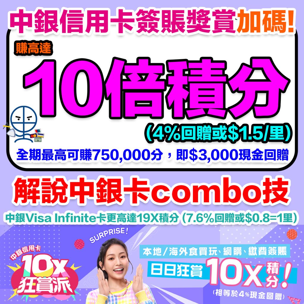 【中銀信用卡優惠合集】中銀信用卡全年優惠2023 ([mn]月更新)