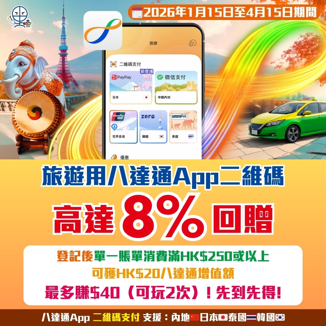 八達通旅遊優惠 2026 2026 八達通旅遊優惠 2026 2026