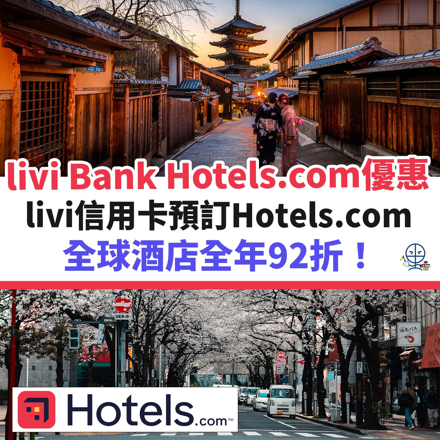 hotels-com-livi－bank－優惠－酒店－信用卡