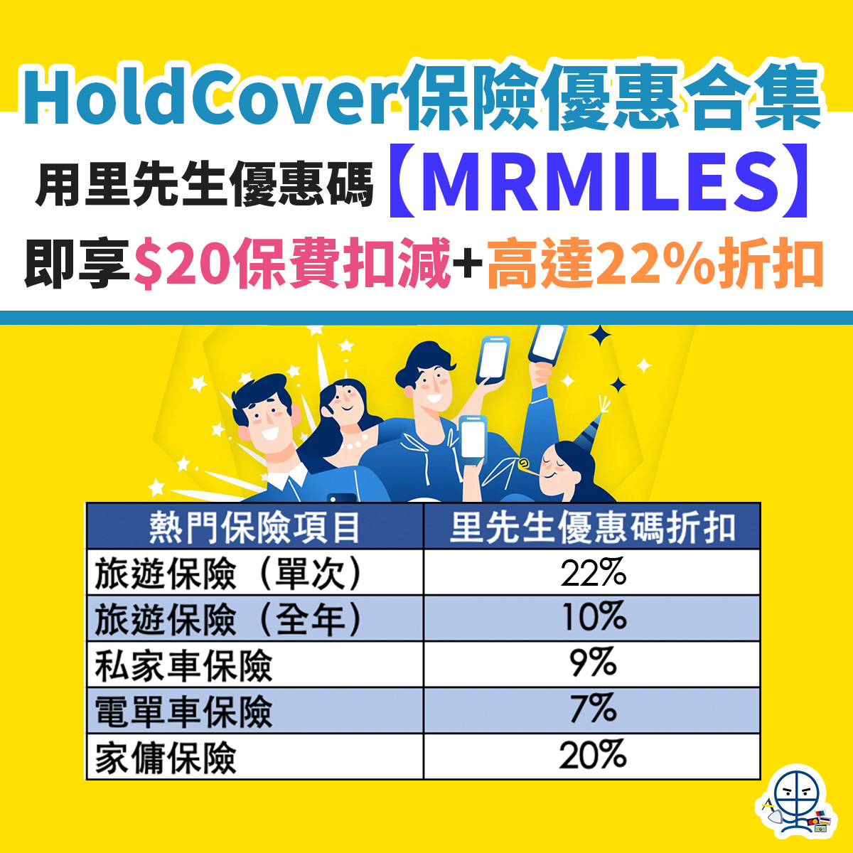 holdcover-保險-里先生-優惠-汽車保-旅遊保-折扣-3