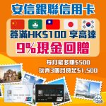 安信銀聯信用卡 旅遊優惠 2025