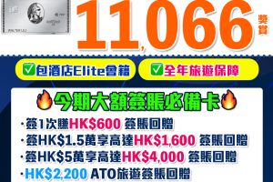 AE白金卡 | 迎新合共賺高達HK$11,066！酒店及食肆100%回贈！AE細頭白金卡迎新/年費/年薪要求2024