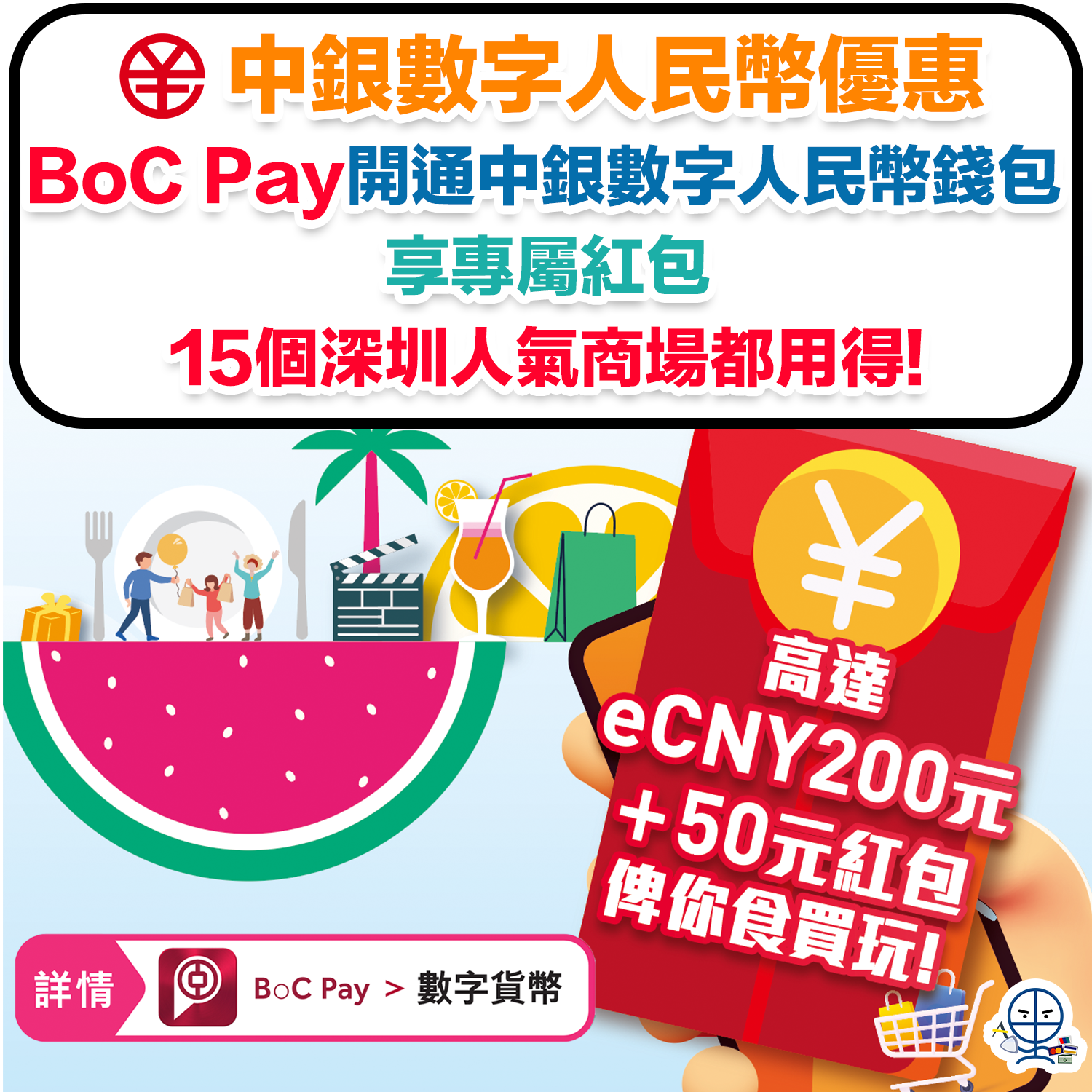 中銀數字人民幣優惠】用BoC Pay開通中銀數字人民幣錢包，即享專屬紅包高達eCNY250元！ | 里先生Mr. Miles