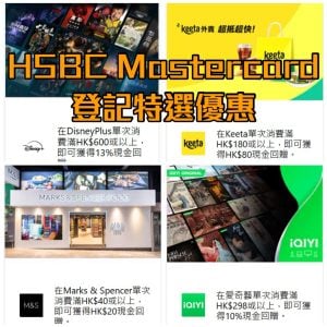 HSBC Mastercard特選優惠 2025