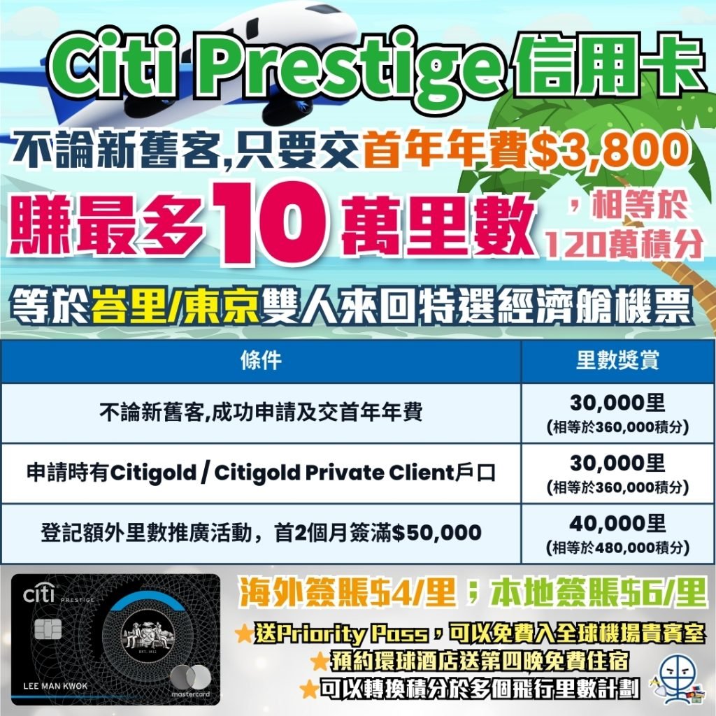 Citi Prestige 信用卡 4 2025