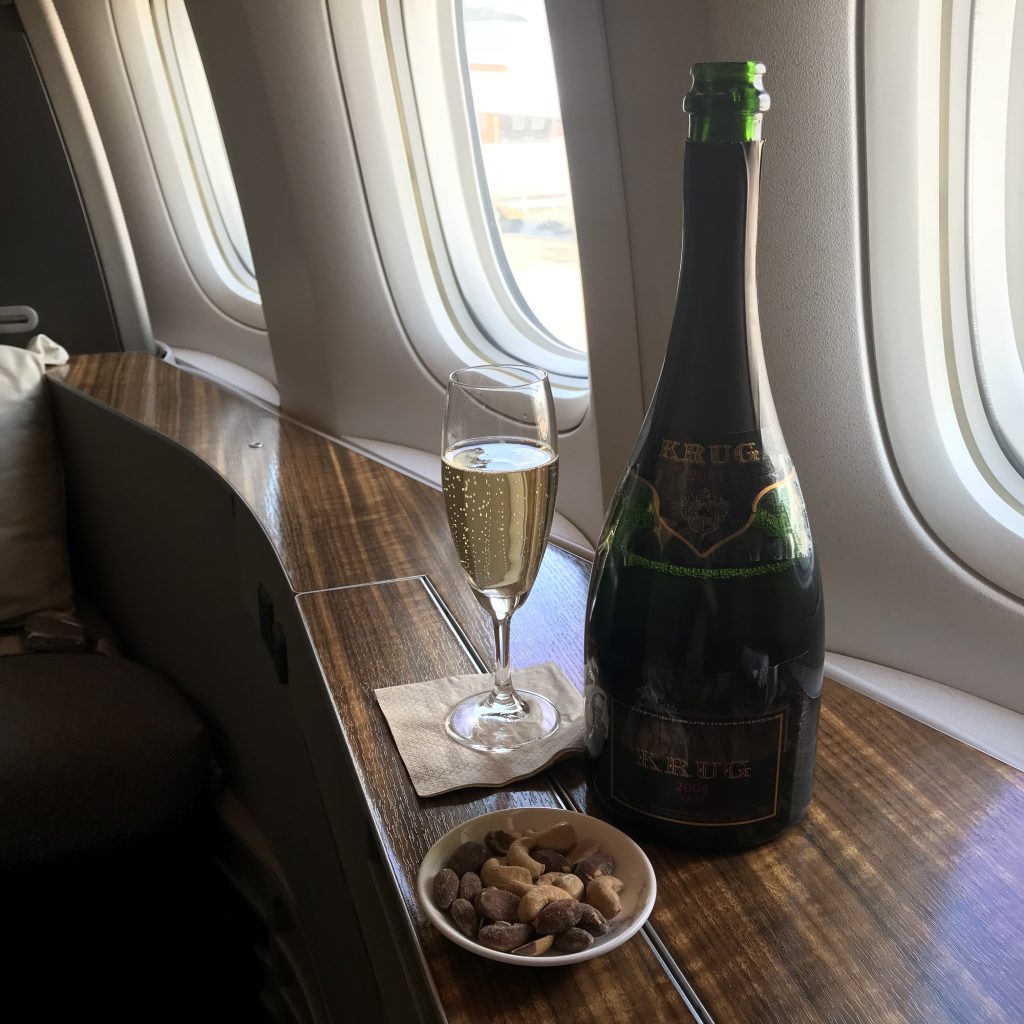 CX first class champagne 2025