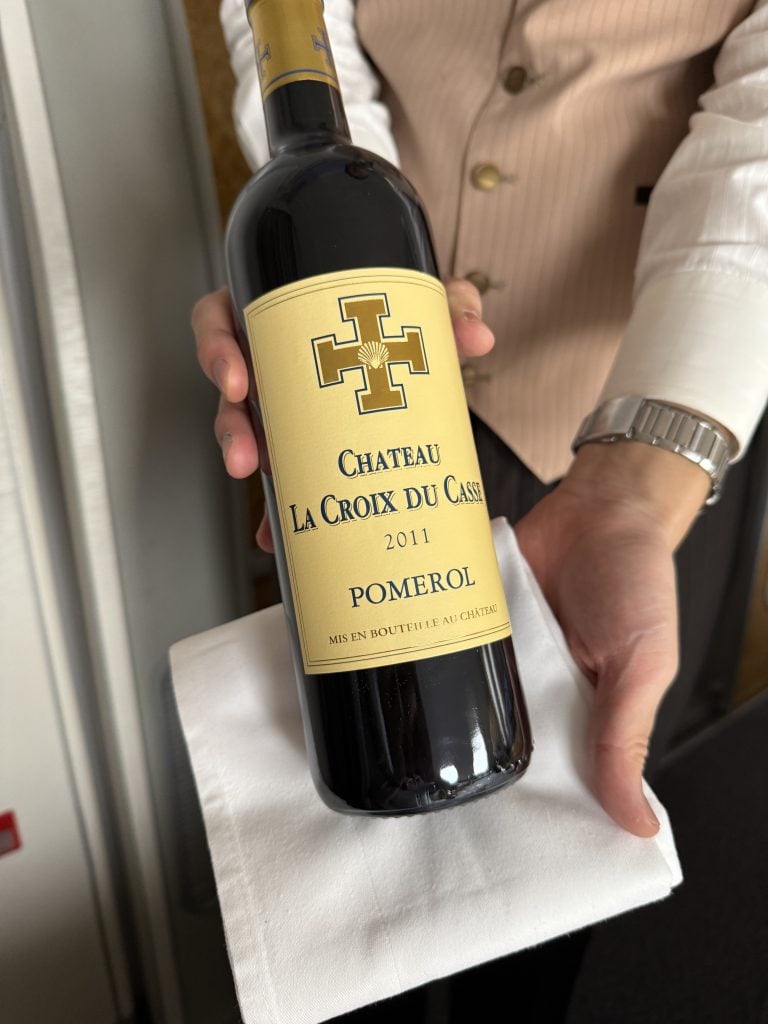 Emirates first class red wine 3 2025