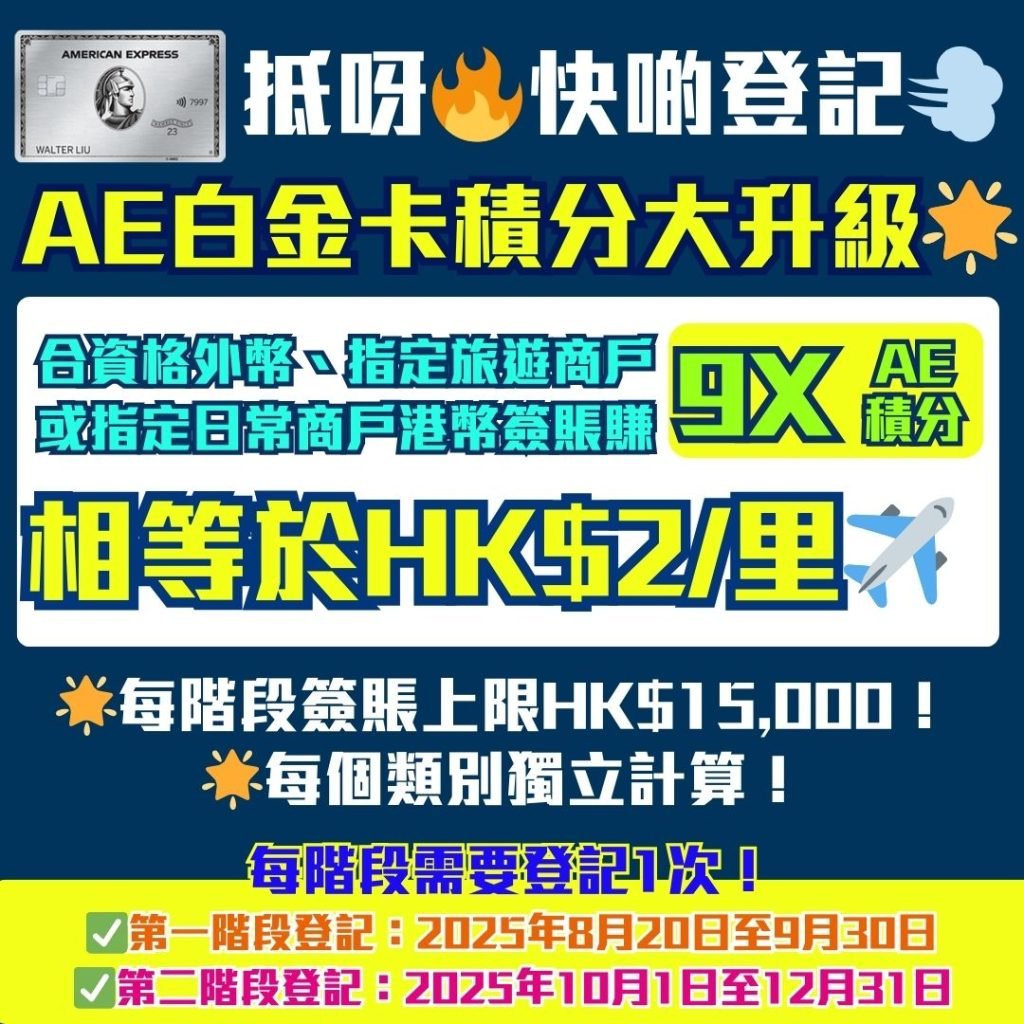 AE-白金卡-積分-優惠-里數