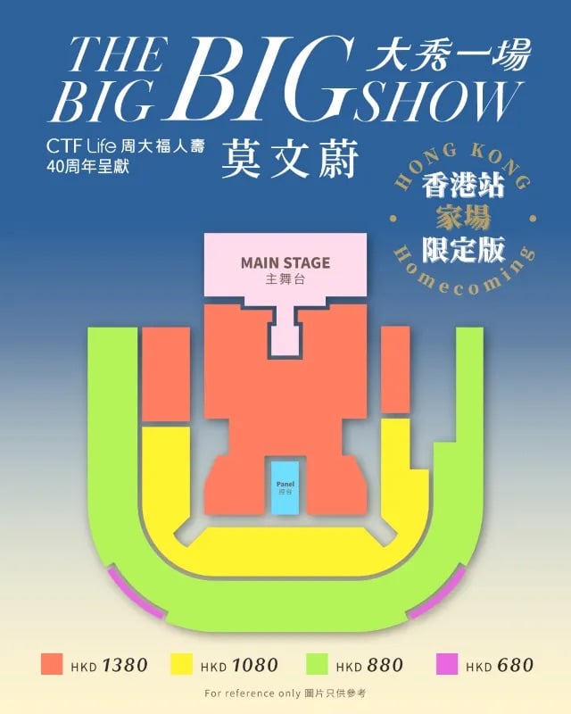 莫文蔚演唱會 2025 座位表 2025